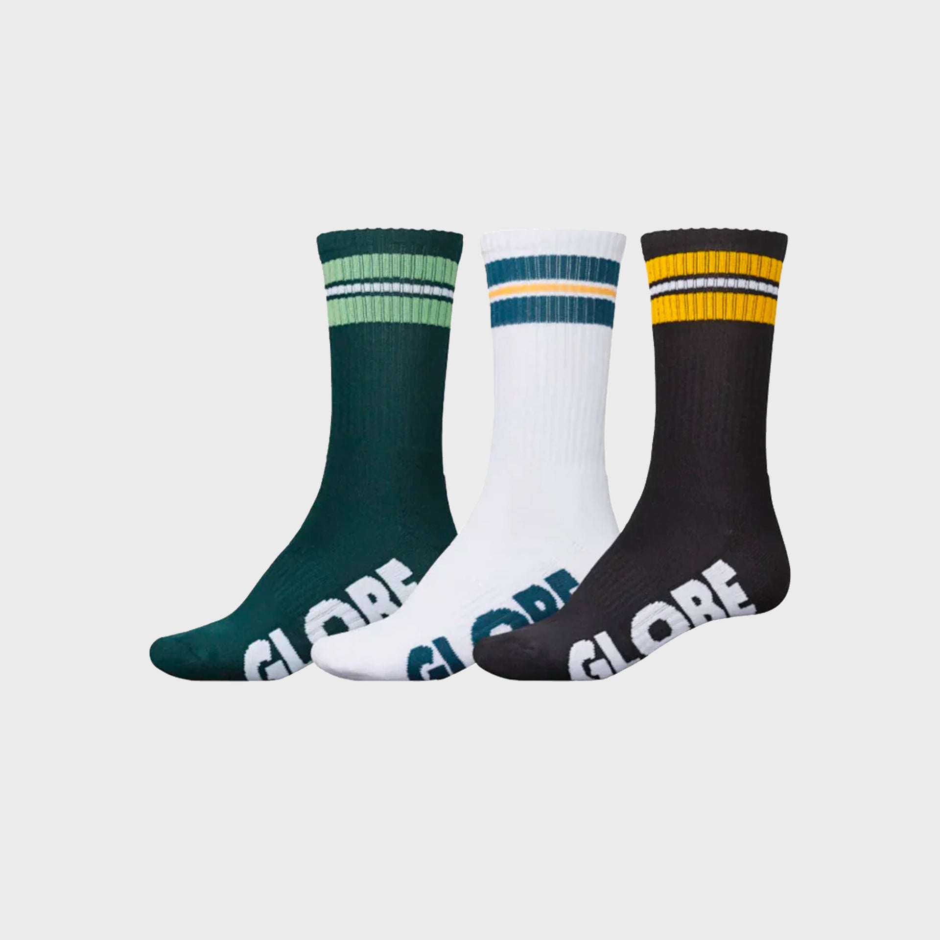 Globe Off Course Crew Socks (3 Pack) - Assorted - ManGo Surfing