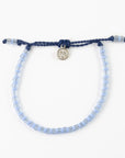 Pineapple Island Marley Glass Beaded Anklet - Blue