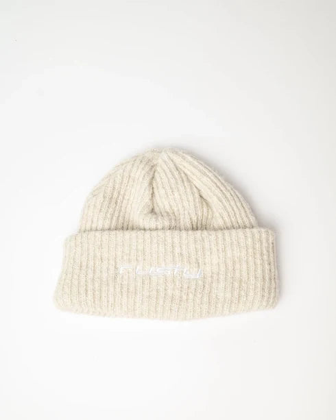 Rusty Womens Feelin A Little Fuzzy Beanie Hat - Ecru Marl