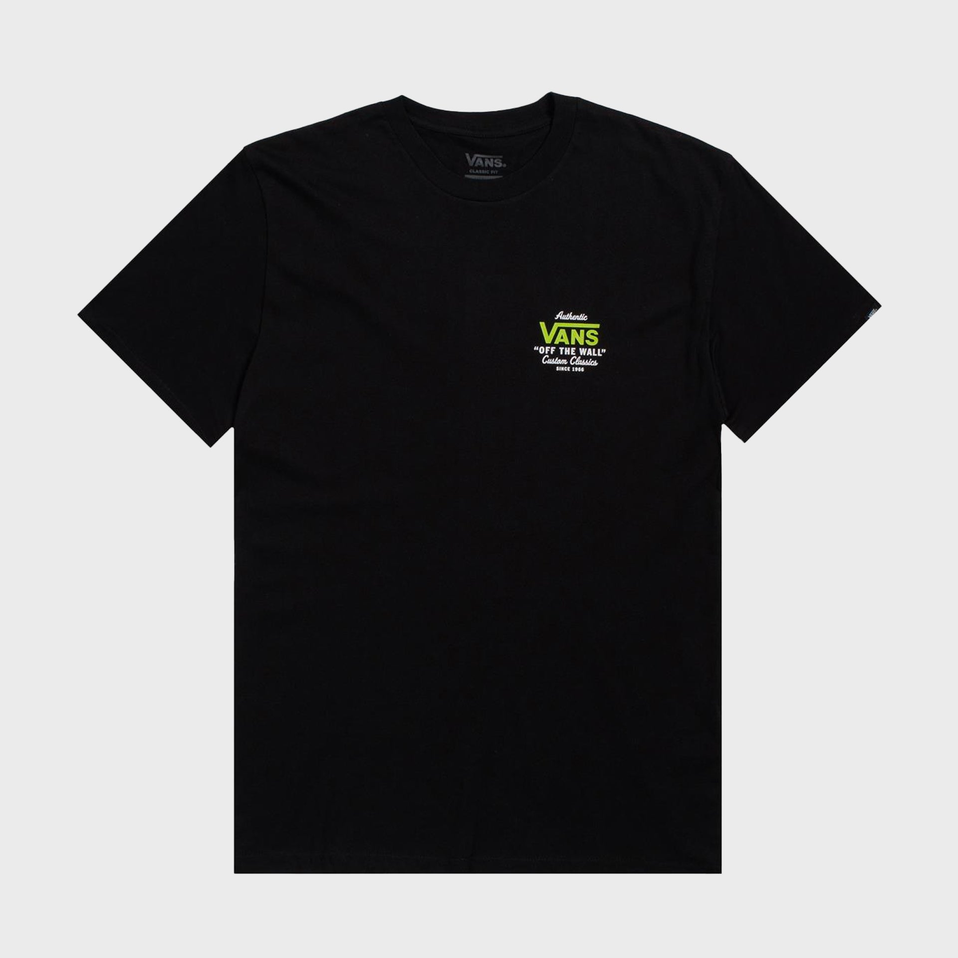 Holder ST Classic Tee - Mens Short Sleeve T-Shirt - Black/Lime - ManGo Surfing
