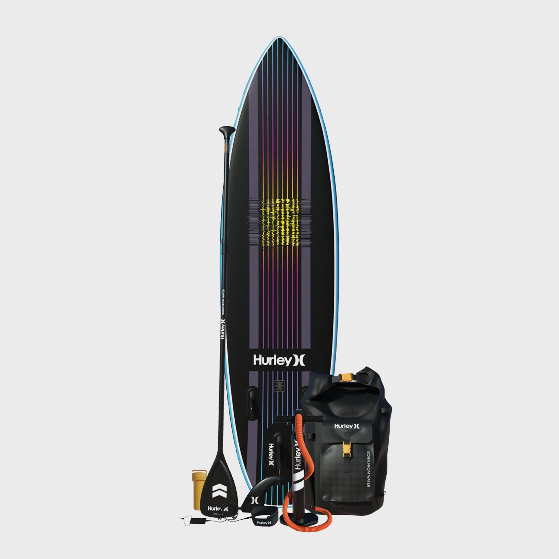 Hurley ApexTour Inflatable Paddle Board - 10&#39;8 - Miami Neon - ManGo Surfing