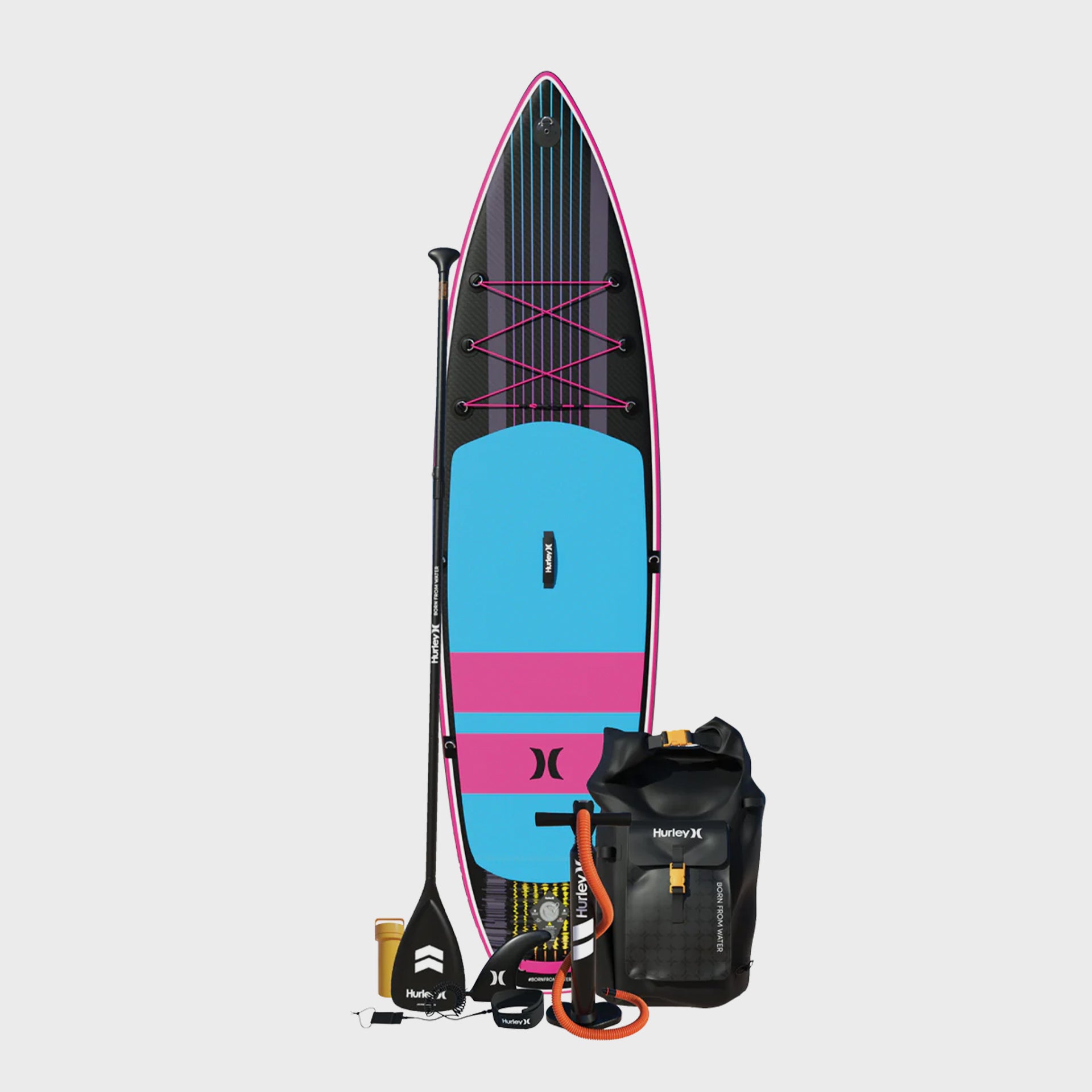 Hurley ApexTour Inflatable Paddle Board - 10'8 - Miami Neon - ManGo Surfing