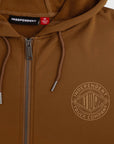 Independent Mens Clipper Zip Hoodie - Brown