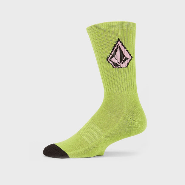 Justin Hager Socks - Pair of Mens Crew Socks - One Size - Reef Pink