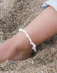 Pineapple Island Canggu Puka Shell Surfer Anklet - Cream