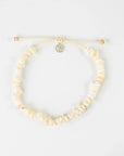 Pineapple Island Canggu Puka Shell Surfer Anklet - Cream