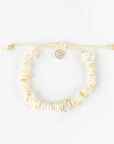 Pineapple Island Alona Beach Shell Bracelet Set - Cream