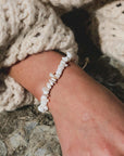 Pineapple Island Canggu Puka Shell Surfer Bracelet - Cream