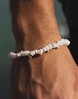 Pineapple Island Canggu Puka Shell Surfer Bracelet - Cream