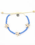 Pineapple Island Tidepool Starfish Beaded Bracelet - Blue