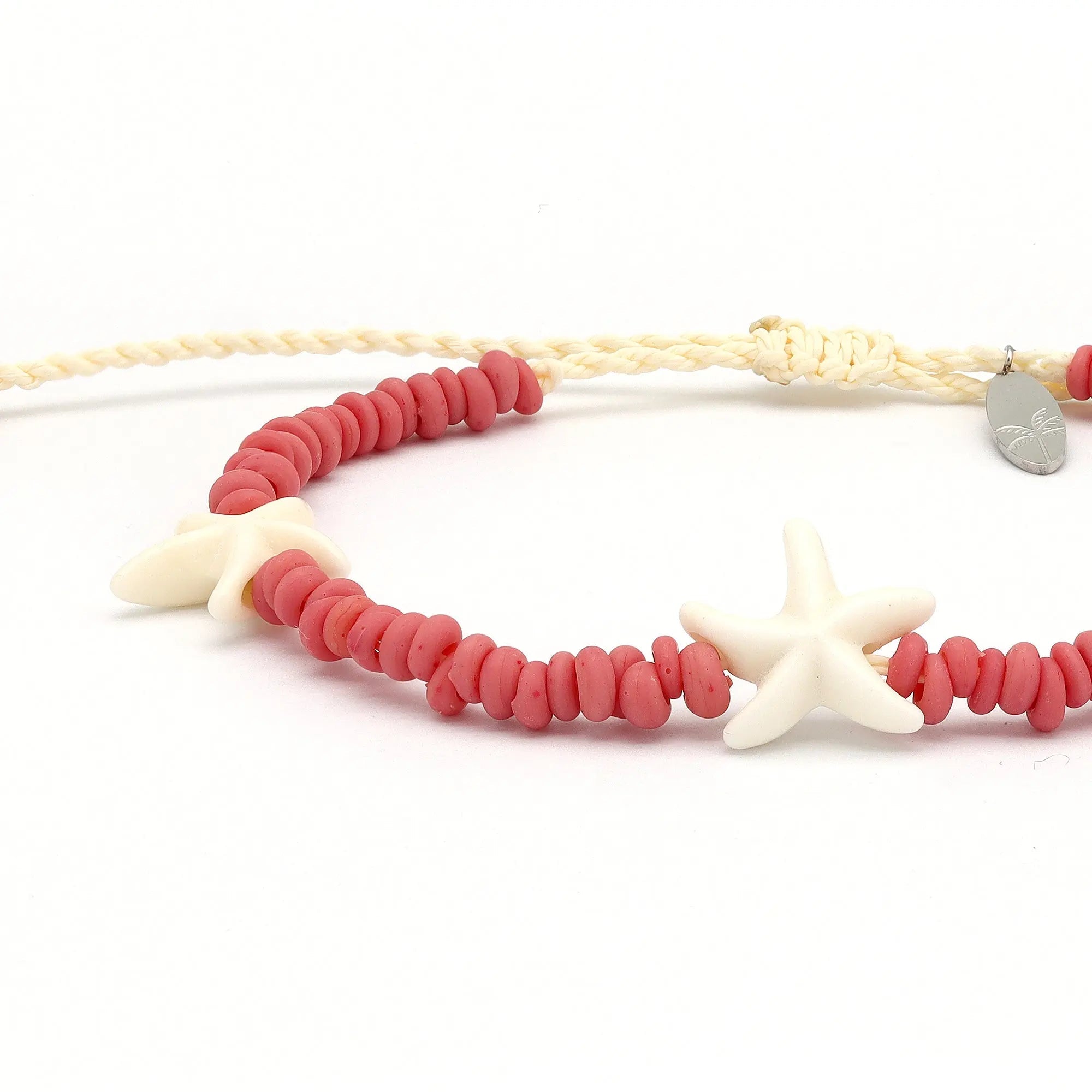 Pineapple Island Tidepool Starfish Beaded Bracelet - Pink
