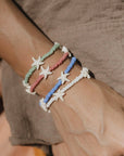 Pineapple Island Tidepool Starfish Beaded Bracelet - White