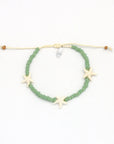 Pineapple Island Tidepool Starfish Beaded Bracelet - Sage Green