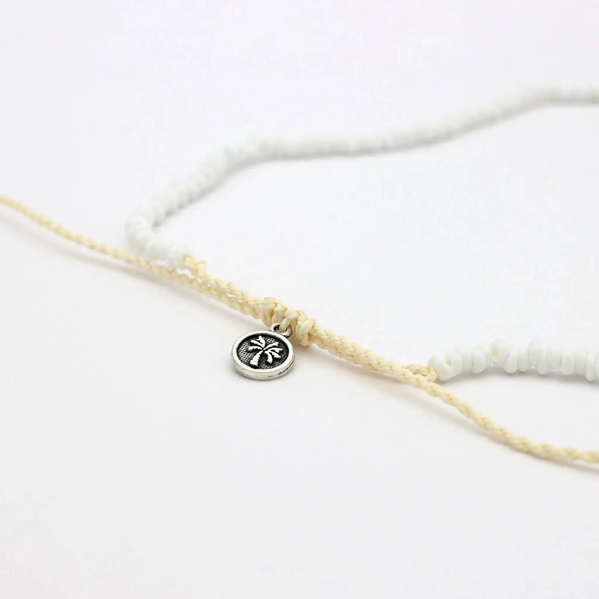 Pineapple Island Tidepool Starfish Beaded Necklace - White
