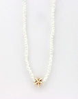Pineapple Island Tidepool Starfish Beaded Necklace - White