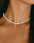 Pineapple Island Tidepool Starfish Beaded Necklace - White