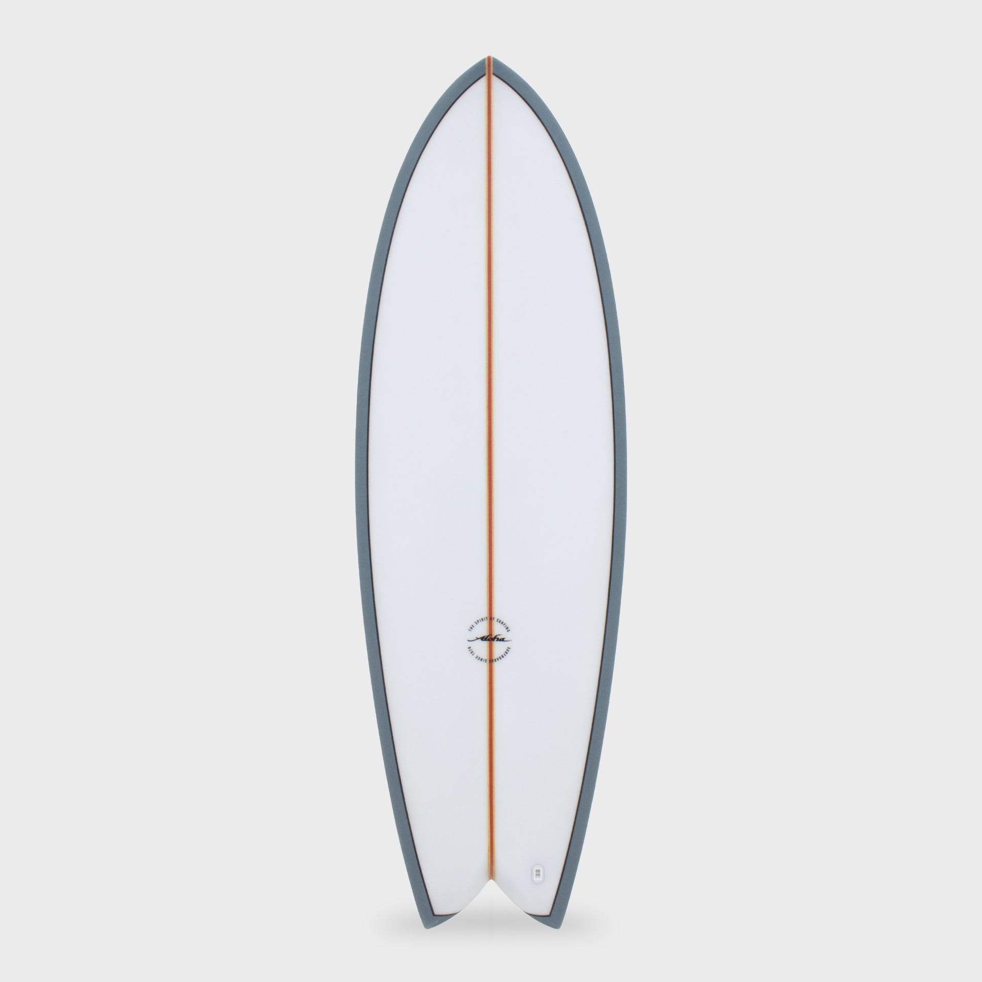 Keel Twin PVCP Fish Surfboard - 5'10 and 6'0 - Blue - ManGo Surfing