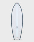 Keel Twin PVCP Fish Surfboard - 5'10 and 6'0 - Blue - ManGo Surfing