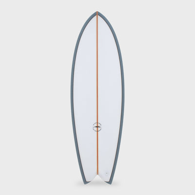 Keel Twin PVCP Fish Surfboard - 5'10 and 6'0 - Blue