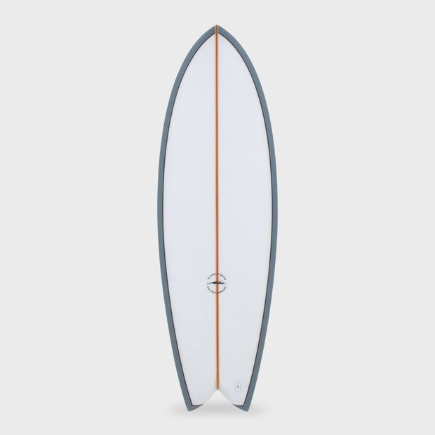 Keel Twin PVCP Fish Surfboard - 5'10, 6'2 and 6'4 - Blue