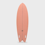 Keel Twin PVCP Fish Surfboard - 5'9, 5'10, 6'0, 6'2 and 6'4 - Coral