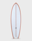 Keel Twin PVCP Fish Surfboard - 5'9, 5'10, 6'0, 6'2 and 6'4 - Coral - ManGo Surfing