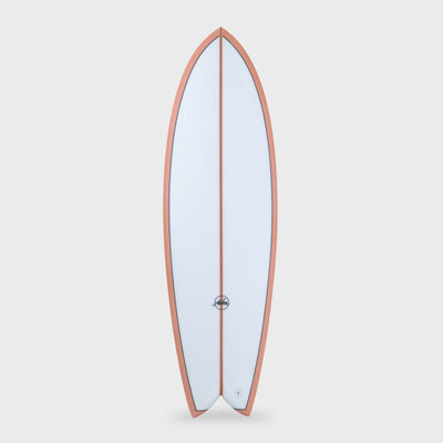Keel Twin PVCP Fish Surfboard - 5'9, 5'10, 6'0, 6'2 and 6'4 - Coral