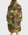 Dryrobe Advance Kids Long Sleeve Dryrobe (10-13 Yrs) - Camo/Pink - ManGo Surfing