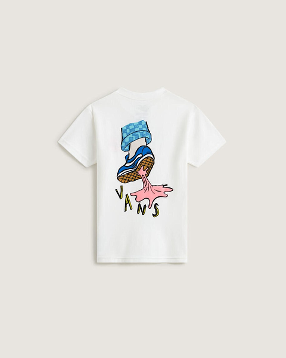 Vans Kids Gum Sole Short Sleeve T-Shirt (2-7 Years) - White