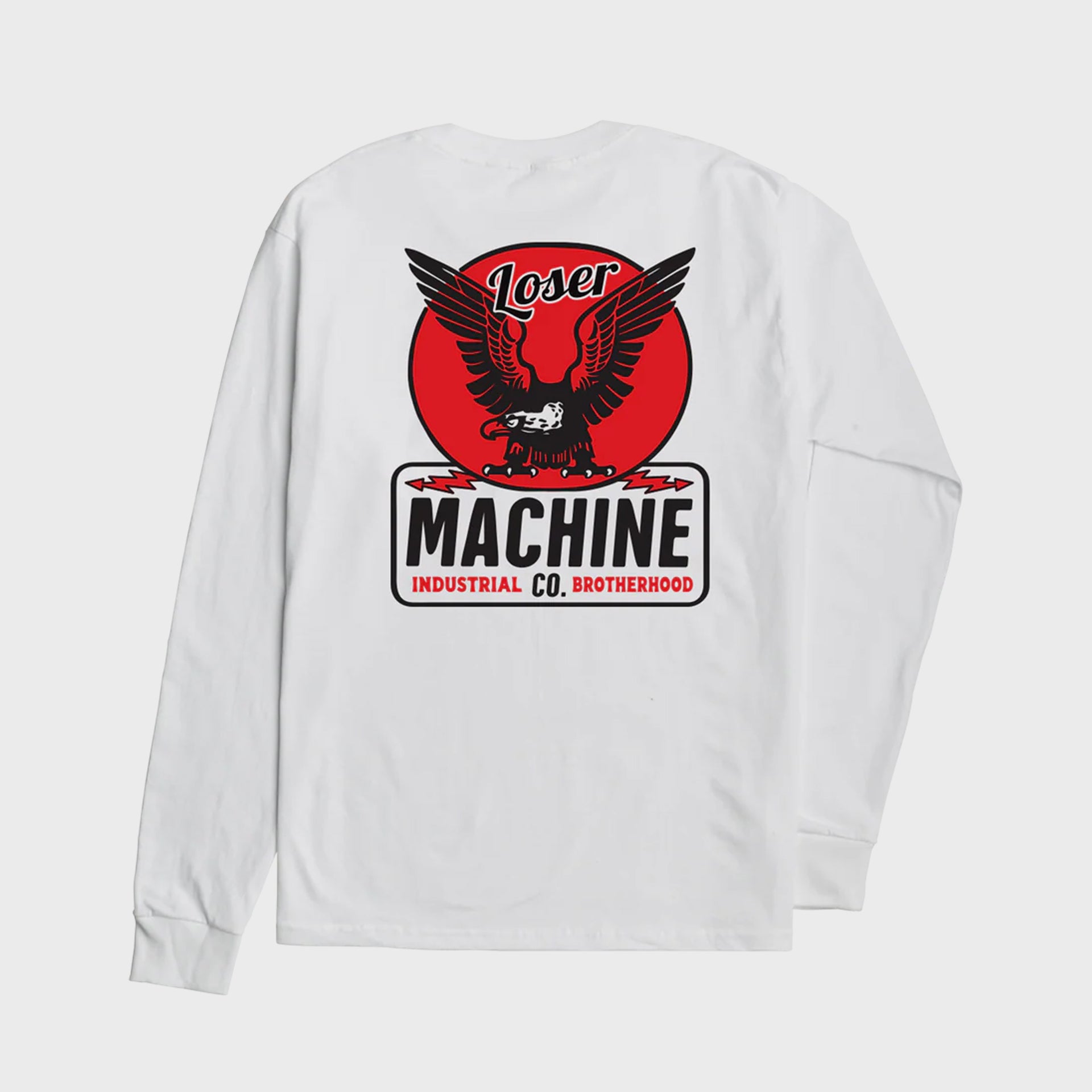 Loser Machine Power Band Long Sleeve T-Shirt - White - ManGo Surfing