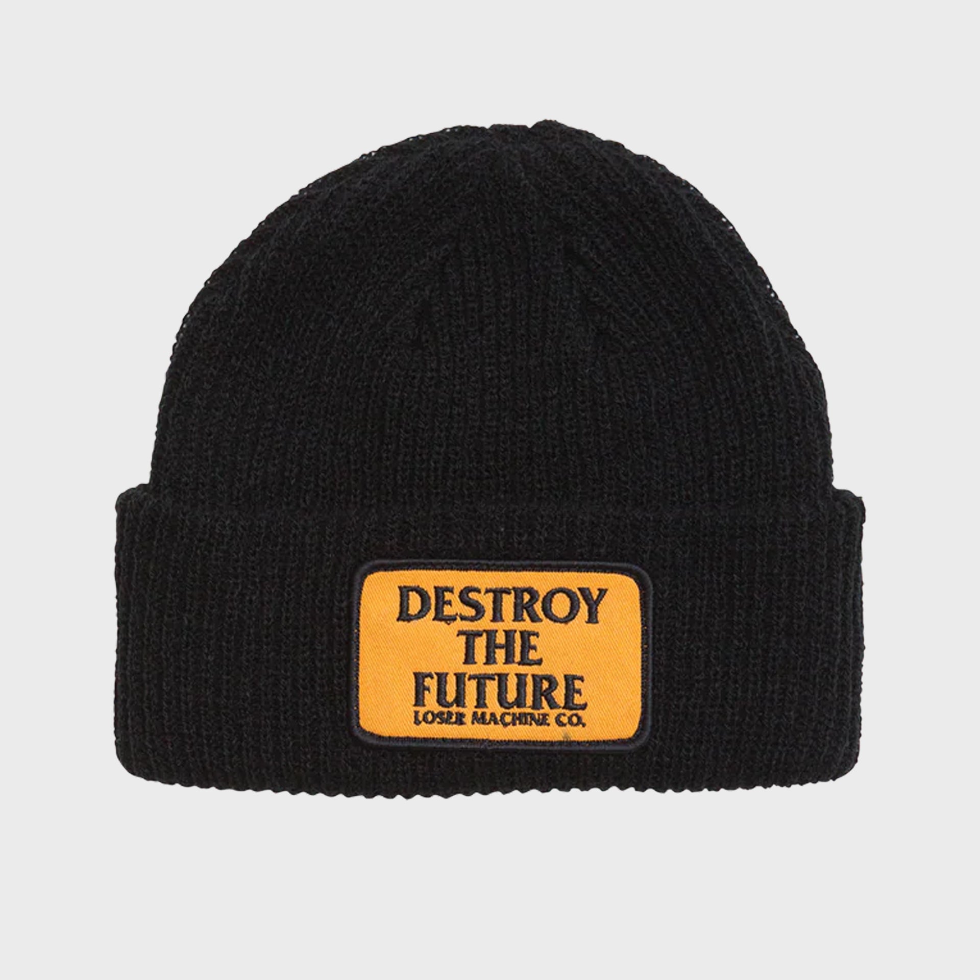 Loser Machine Token Beanie Hat - One Size - Black - ManGo Surfing