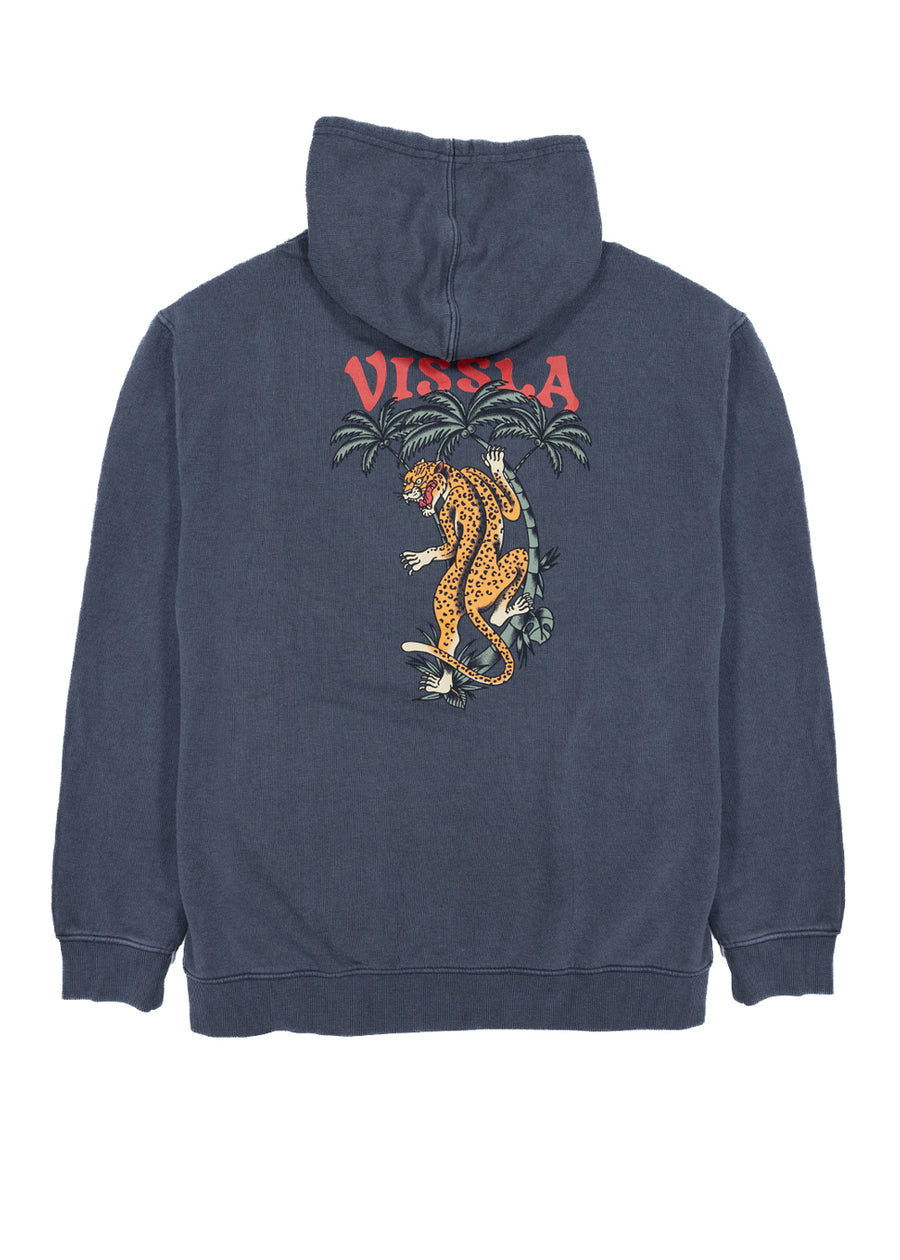 Vissla Mens Big Cat Hoodie Fleece - Phantom - ManGo Surfing