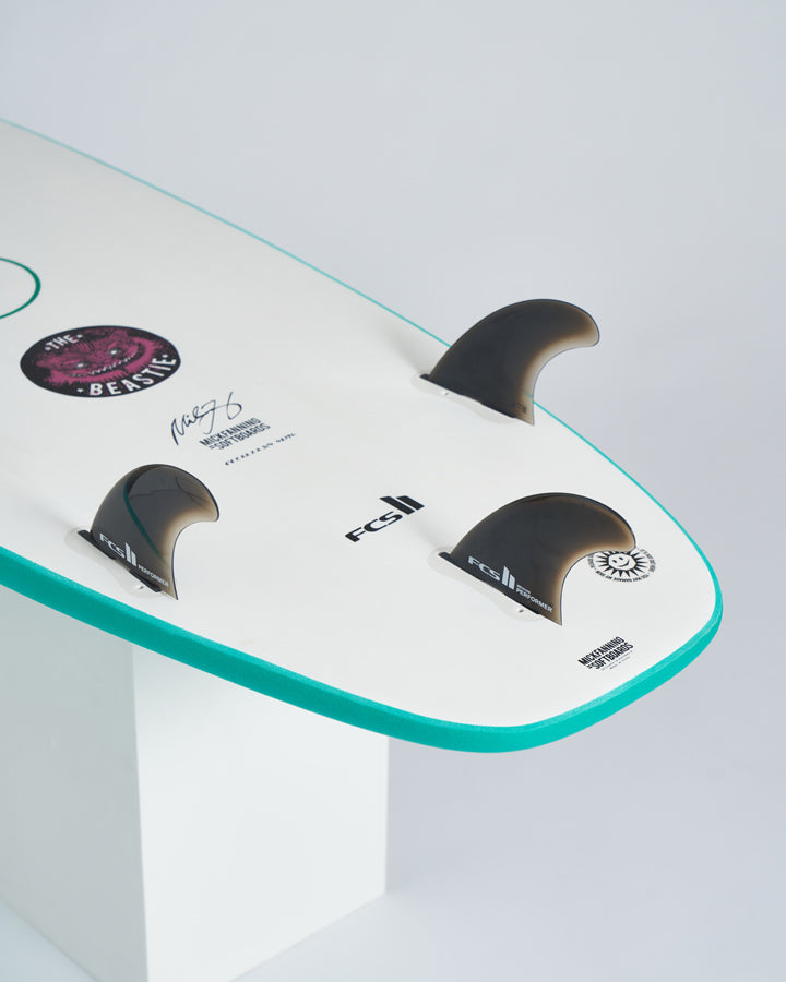 Mick Fanning Beastie Surfboard FCSII 3F - Jade - ManGo Surfing