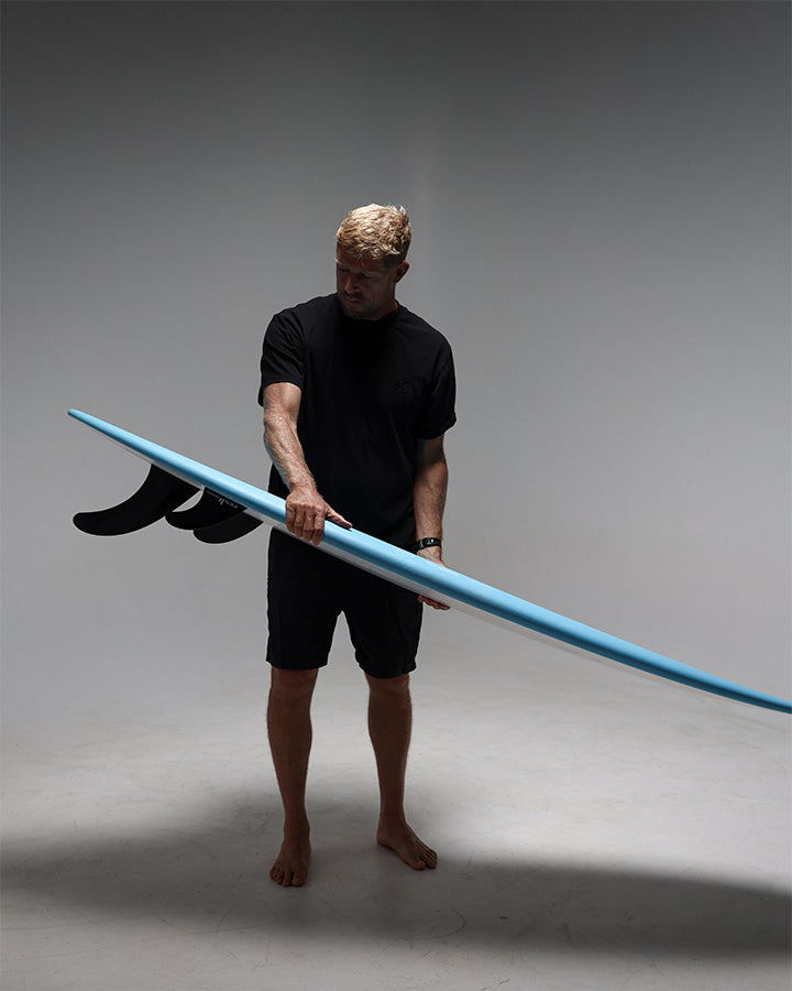 Mick Fanning Alley Cat 3F (1+2FCSII) Epoxy Pro Surfboard - Sky Blue