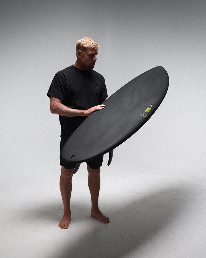 Mick Fanning Even Flow (FCSII 3F) Epoxy Pro Surfboard - Charcole