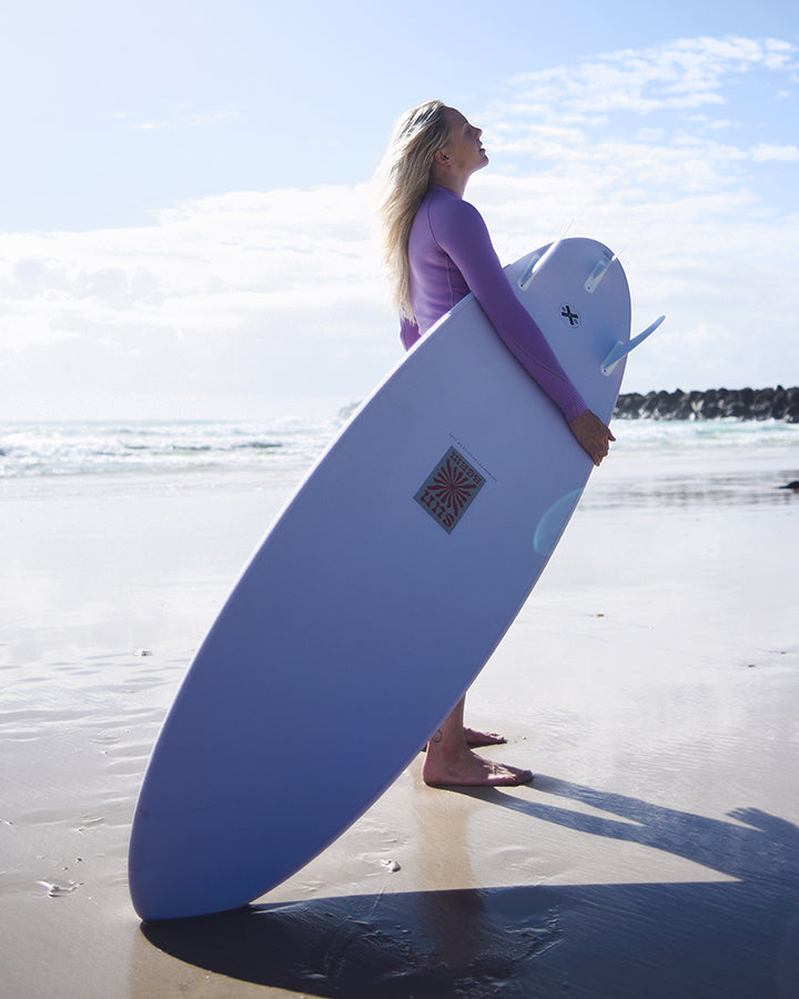 Mick Fanning X Laura Enever Sun Beam Surfboard - Hydrangea