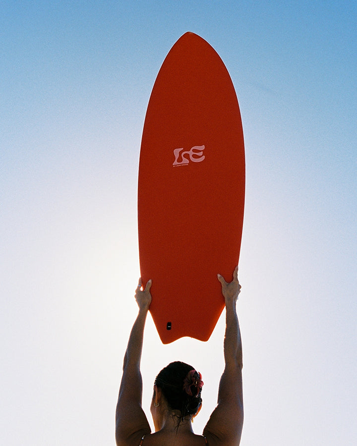 Mick Fanning X Laura Enever Ying Yang Surfboard - Cherry