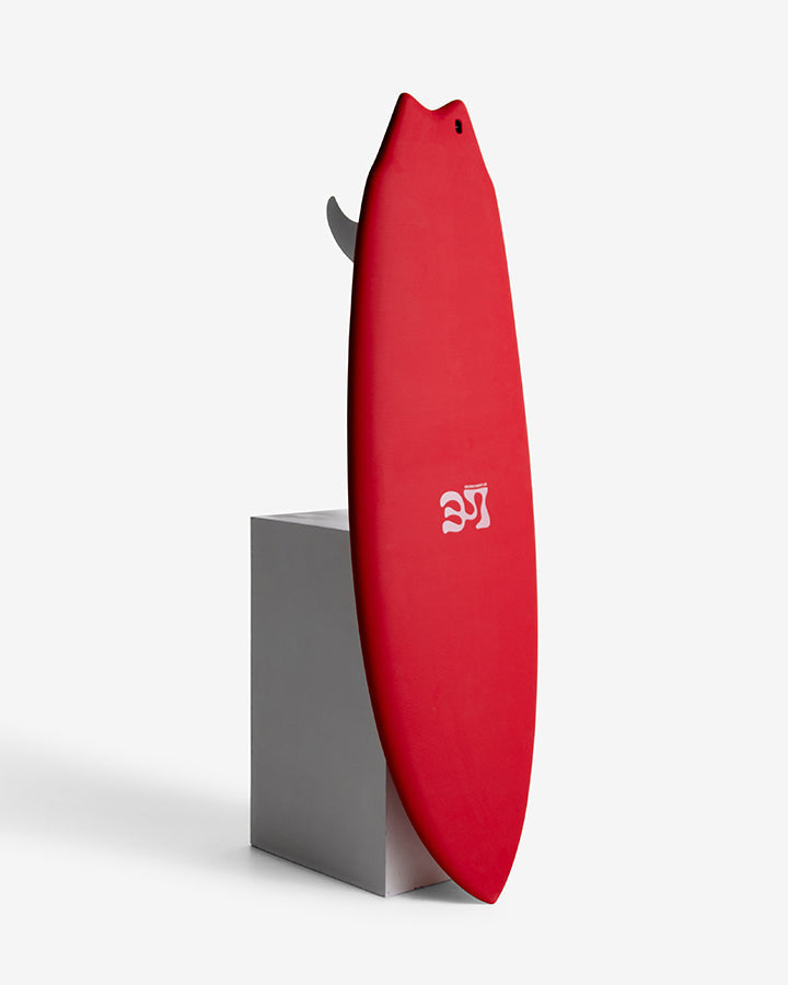 Mick Fanning X Laura Enever Ying Yang Surfboard - Cherry