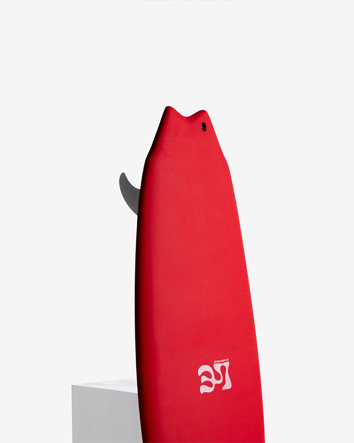 Mick Fanning X Laura Enever Ying Yang Surfboard - Cherry
