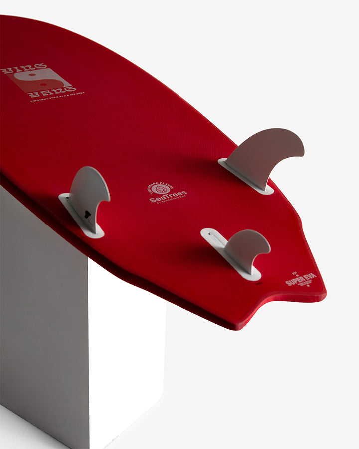 Mick Fanning X Laura Enever Ying Yang Surfboard - Cherry