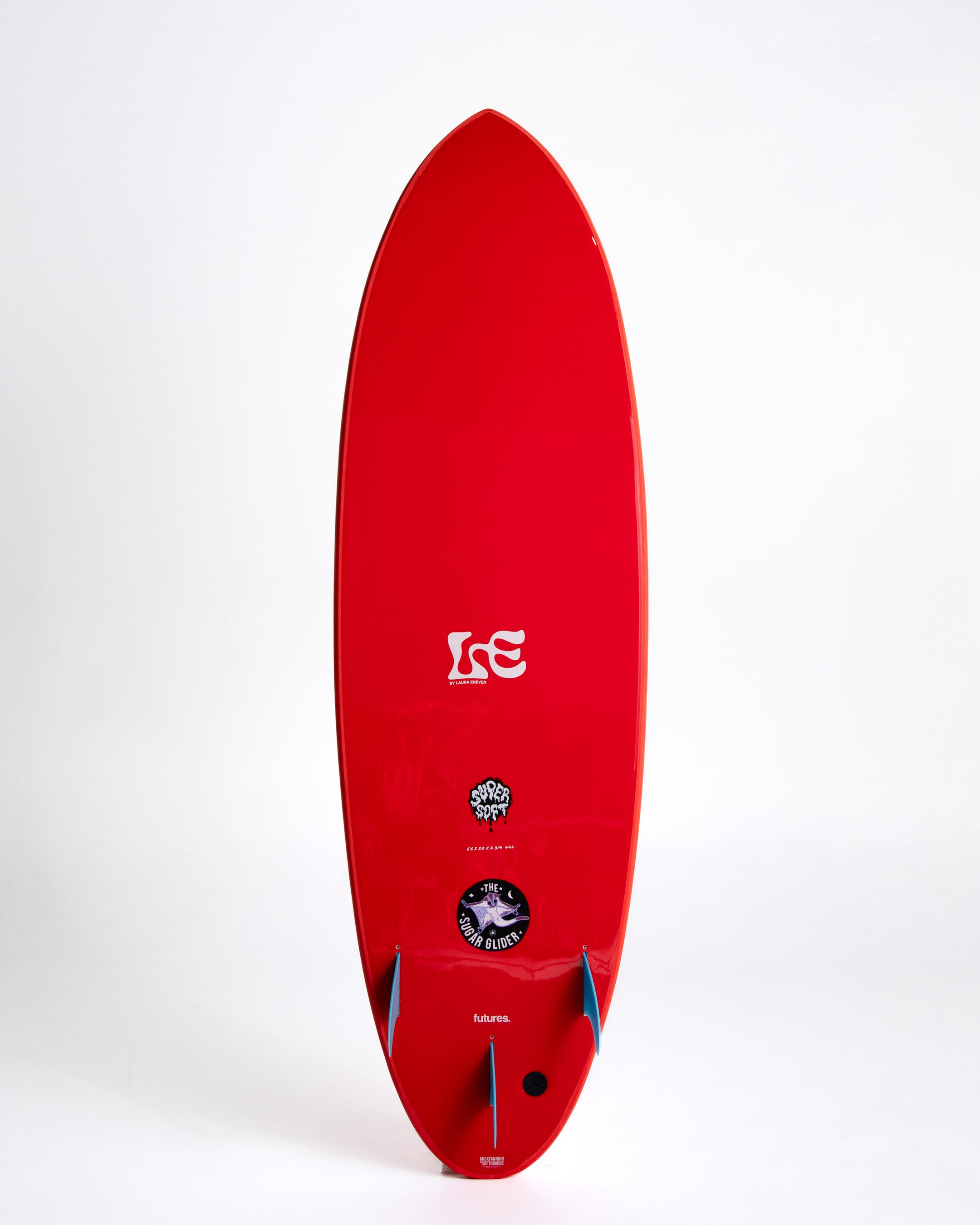 Mick Fanning X Laura Enever Sugar Glider Supersoft (Futures 3F) - Red - ManGo Surfing