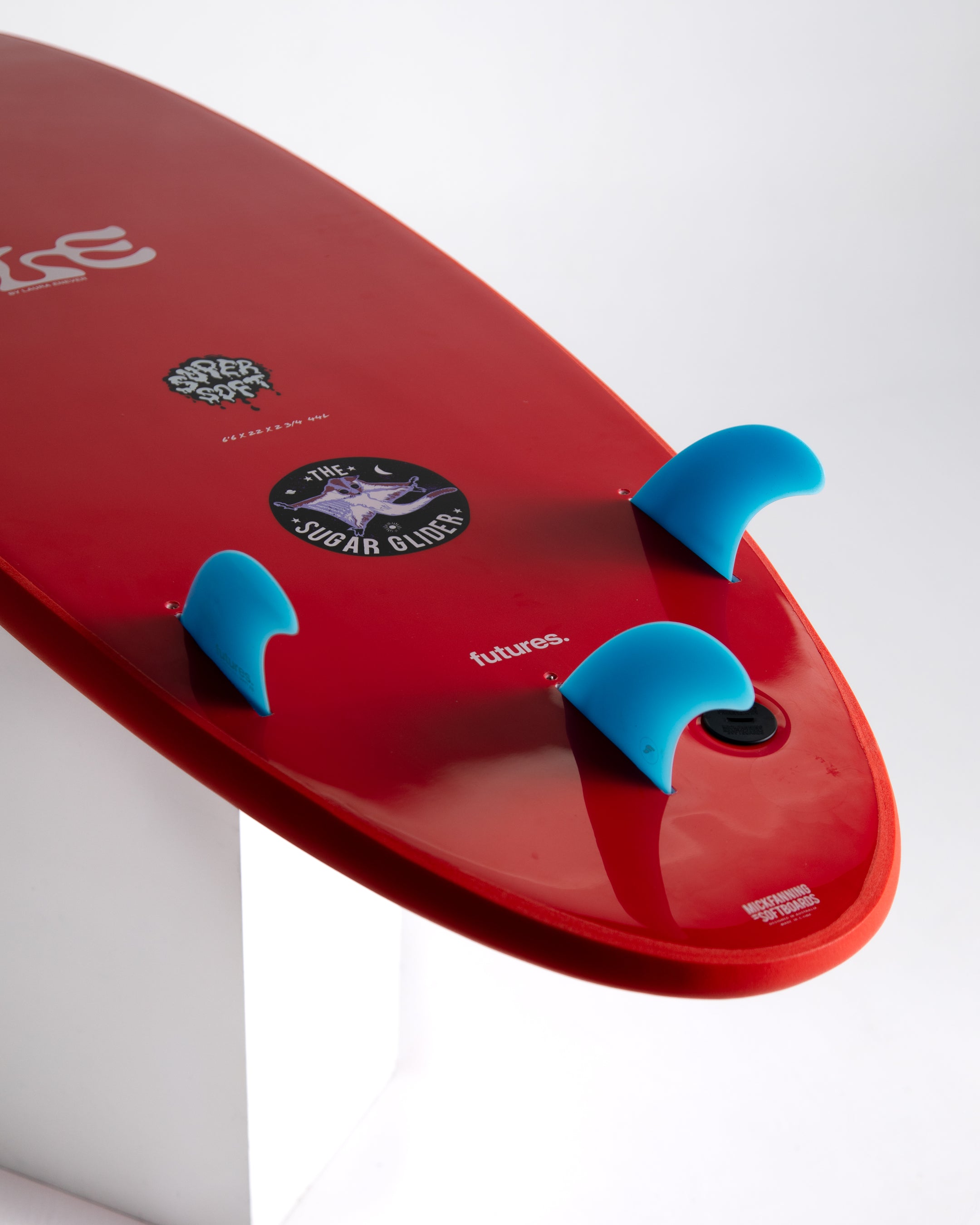 Mick Fanning X Laura Enever Sugar Glider Supersoft (Futures 3F) - Red - ManGo Surfing