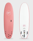 Mick Fanning 7'0 Surf School Super Soft Surfboard - Screw Thru 3F - Coral