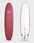 Mick Fanning Surf School Super Soft Screw Thru 3F Surfboard - 8'6 - Merlot
