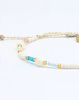 Pineapple Island Horison Golden Hour Beaded Bracelet - Pastel/White