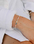 Pineapple Island Horison Golden Hour Beaded Bracelet - Pastel/White