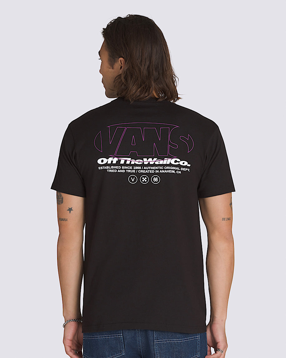 Vans Mens Major Type T-Shirt - Black - ManGo Surfing