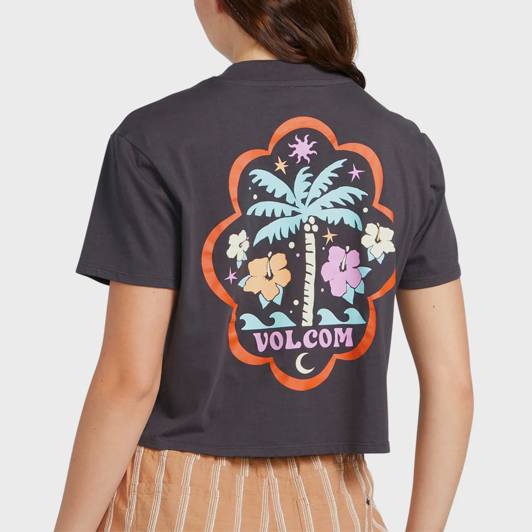 Volcom Womens Pocket Dial T-Shirt - Vintage Black - ManGo Surfing