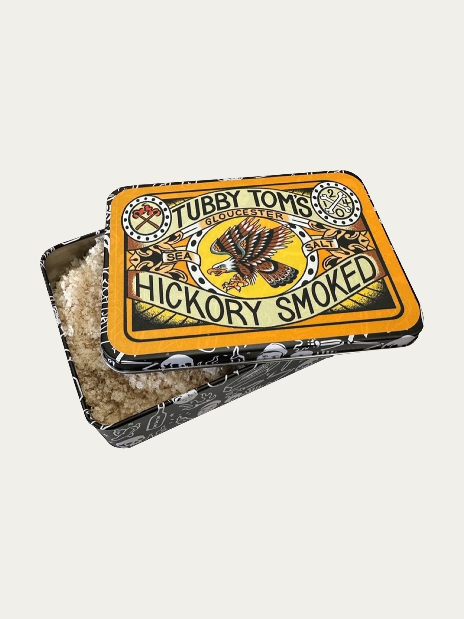 Tubby Toms Hickory Smoked product packaging on a white background