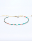 Pineapple Island Mutiara Dainty Beaded Bracelet - Green/Pink